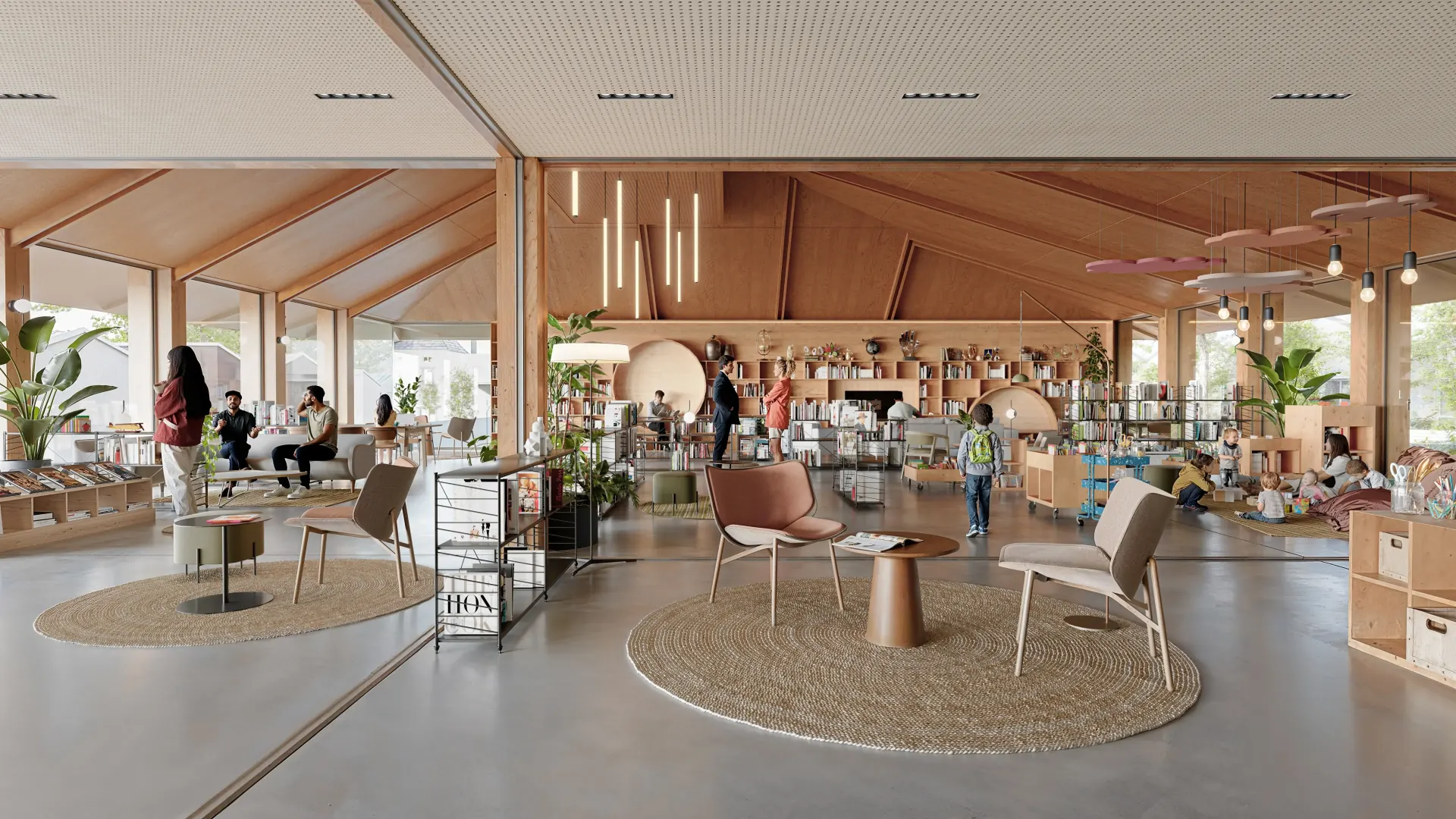 Bibliothèque Boviolles Intérieur